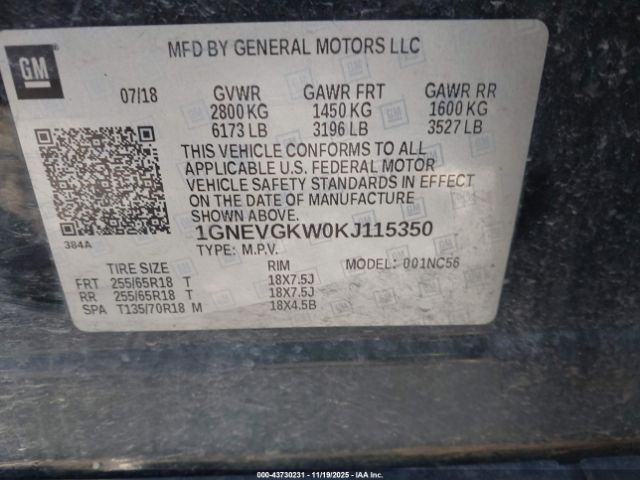 Chevrolet Traverse 1lt Image 7