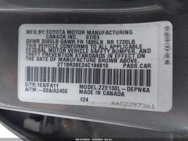 Toyota Corolla Le Image 9