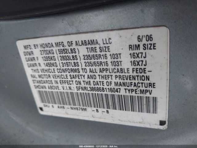 Honda Odyssey Ex-l Image 11