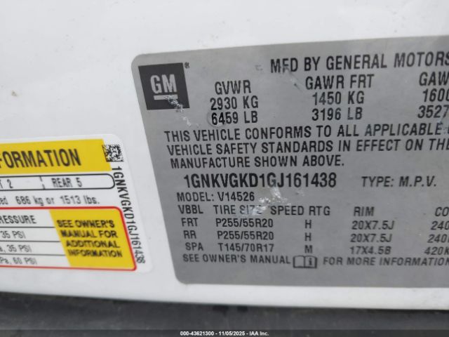 Chevrolet Traverse 1lt Image 6