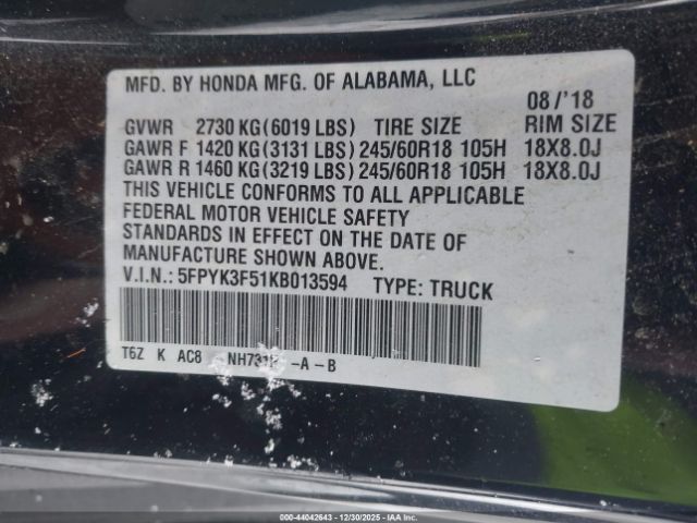 Honda Ridgeline Rtl Image 4