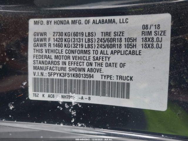 Honda Ridgeline Rtl Image 4