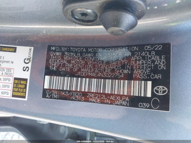 Toyota Corolla Le Image 7