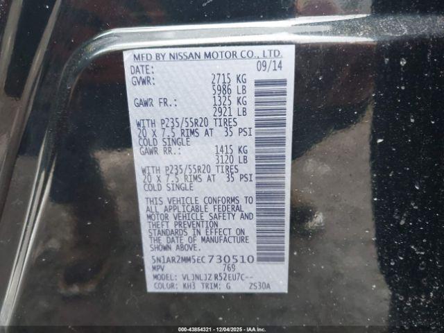 Nissan Pathfinder Platinum Image 6